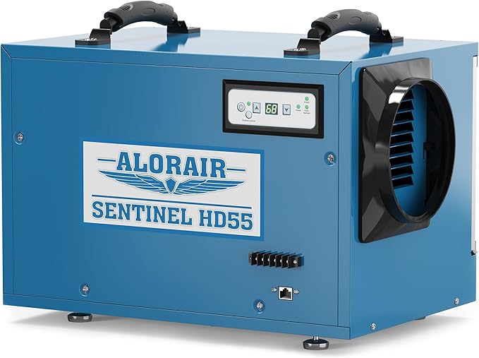 ALORAIR Commercial Dehumidifier 113 Pint, with drain Hose for Crawl Spaces, Basements, Industry Water Damage Unit, Compact, Portable, Auto Defrost, Memory Starting, 5 Years Warranty, Sentinel HD55 by ALORAIRSOLUTIONSINC0J0DC