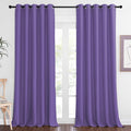 NICETOWN Blackout Curtains 84 Inch Length, Thermal Insulated Curtains for Bedroom Grommet Energy Saving Room Darkening Drapes for Living Room Window, 1 Panel, Lilac Purple, 66" W x 102" L by NICETOWN