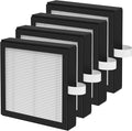 4 Pack DH02 3-in-1 Activated Carbon Replacement Filter Compatible with Tenergy Sorbi DH02 2 in 1 Dehumidifier(1000ML), Afloia AQ8 Q8 / Honati DP2201/ Hysure Q7 Air Purifi-er by XBWW