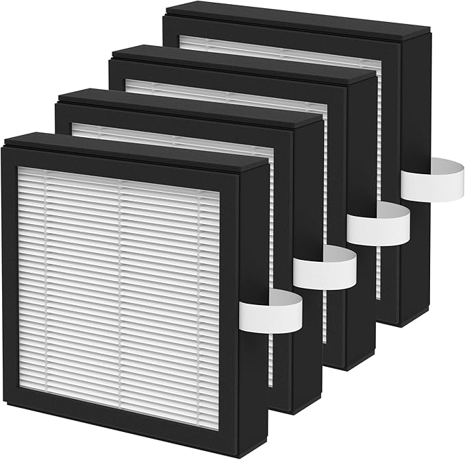 4 Pack DH02 3-in-1 Activated Carbon Replacement Filter Compatible with Tenergy Sorbi DH02 2 in 1 Dehumidifier(1000ML), Afloia AQ8 Q8 / Honati DP2201/ Hysure Q7 Air Purifi-er by XBWW