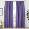 NICETOWN Living Room Blackout Draperies Curtains - (Lilac Color) W70 x L84, 2 Panels, Home Decoration Window Blackout Drape Panels for Patio Door by NICETOWN