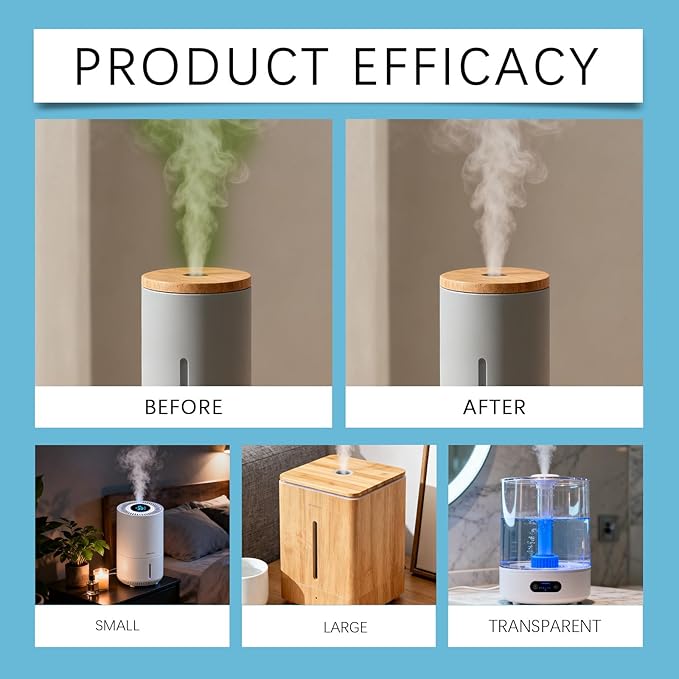 Humidifier Cleaner Drops, Slows Buildup & Scaling, Humidifier Solution for All Makes & Models, Cleans & Deodorizes Water, 3pcs - Image 7
