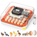 48 Egg Incubator for Hatching Eggs, Chicken Incubator with Auto Turner, Digital Temp & Humidity Control, Built-in Egg Candler & External Water Refill - for Hatching Chicks, Ducks, Quail, Goose Eggs by Dovnis