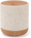 Essential Oil Diffuser 200ml with Fabric Cover and Night Lamp | Ultrasonic Aroma Diffuser | Humidifier w Lights | Room Decor | Small Humidifier for Bedroom | Gift (Light Brown) by ZmarKraft