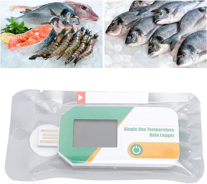 TOPINCN USB Temperature Data Logger Recorder, 32,000 Points High Accuracy Single Use IP67 Digital Temperature Humidity Data Logger for Cold Chain Transportation - Image 4