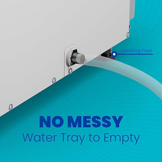 AprilAire E050PZ 50-Pint Professional-Grade, Whole-House Dehumidifier with drain hose for up to 1,600 Sq. Ft. with S86WMUPR Wi-Fi Thermostat, Drain Hose, Condensate Pump, Bracket, and Hanging Kit - Image 5