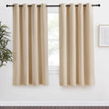 NICETOWN Room Darkening Biscotti Beige Curtain, 55x68 inches, 1 Piece, Modern Design Light Reducing & Privacy Protection Short Window Drape/Drapery for Kid's Room by NICETOWN