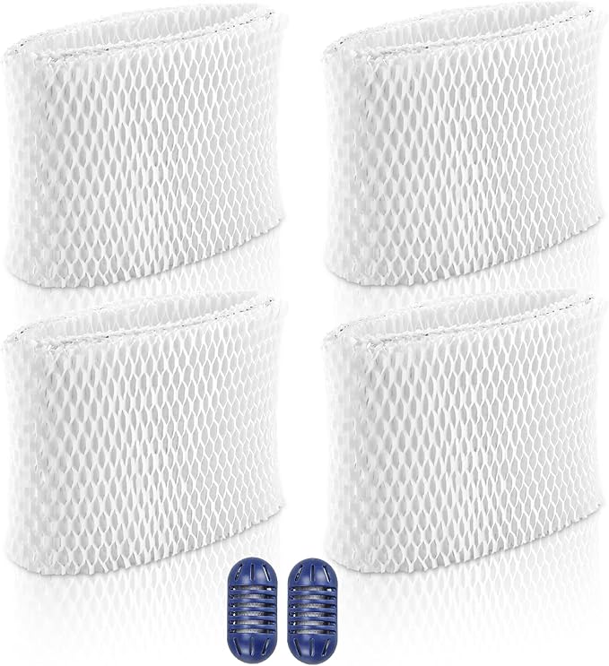 TOMOON WF2 Humidifier Filter Replacement for Vic.ks V3500 V3100 V3900 V3700 VEV320 Ka z 3020 & Re-Lion WA-8D Cool Mist Humidifiers,Pack of 4 by TOMOON