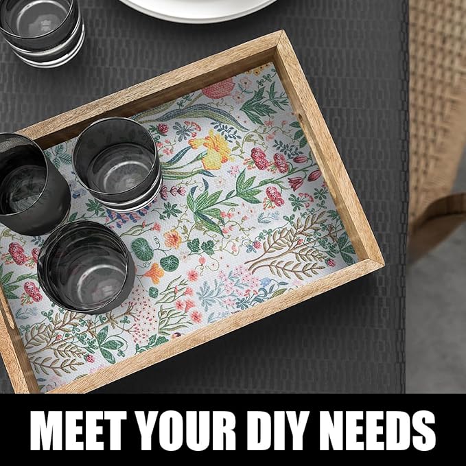 Floral Shelf Drawer Liners, 24IN x 10FT Non Adhesive and Strong Non-Slip Colorful Cabinet Drawer Shelf Liners for Kitchen Wire Fridge, Waterproof Cabinet Liner,Easy to Clean - Image 7