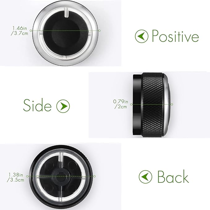 Frienda 6 Pcs Climate Ac Heater Control Knob Blower Fan Control Knob Replacement Ac Switch Heater Blower Fan Button Compatible with Accessories Replacement Compatible 2005-2015 - Image 2
