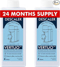 Nespresso Compatible Descaling Solution, 2 Years 8 Total Uses Descaling Kit. Effectively Remove Limescale & Mineral Build-Up. Restore Your Machine's Performance and Extend Lifespan for Perfect Coffee by NewEnglandStories