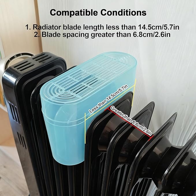 Radiator Humidifier, Oil Filled Humidifier Water Tank, Water Container for Heating, High Temperature Resistant Plastic, Relieves Dry Air, 6.5x6x2.6in - Image 4