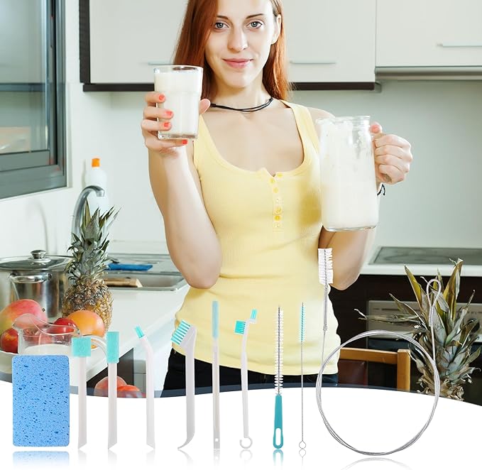 13 Pcs Ice Machine Cleaner Brush Kits, Ice Maker Machine Cleaning Tools Extra Long Crevice Cleaning Brush for Gaps Corner Small Tight Spaces - Image 2