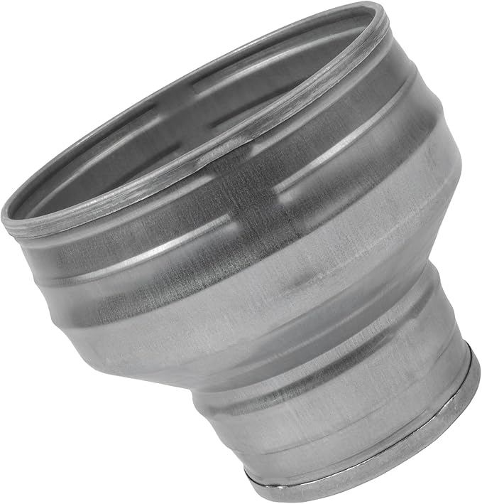 Vent Systems 5" Inch to 3" Inch Duct Reducer Adapter Connector Fitting Pipe Increaser Reducer Cone for HVAC Ventilation Systems, Exhausts and Grow Tents. (Galvanized Steel, 125 to 80 mm) - Image 8