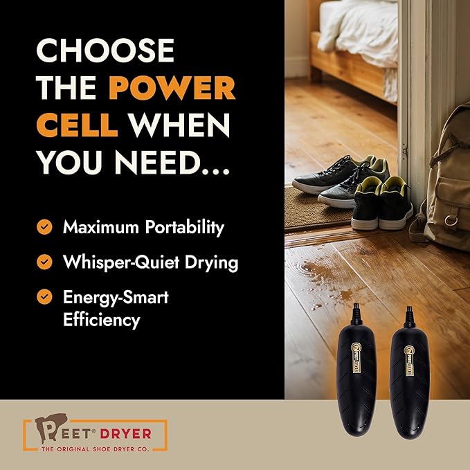 PEET, Power Cell Shoe and Boot Dryer, Portable & Lightweight Shoe Dryer, Silent & Energy Efficient - Image 5