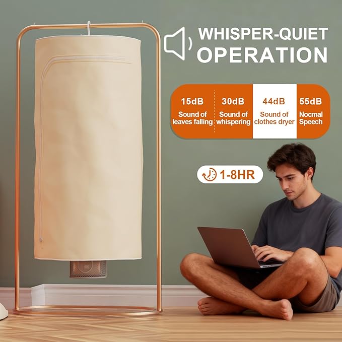 3-in-1 Multifunctional Portable Dryer for laundry Clothes Dryer, Boot Dryer, With Time Setting、Remote Control, Laundry, Apartments, RV, Travel, Low noise、Energy Saving - Image 4
