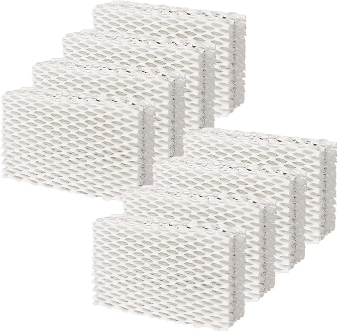 8 Pack Wf813 Eqwf813 Humidifier Filters Compatible with Equate Eqwf813 Eq-2119-Ul Relion RCM-832 RCM-832N ProCare PCCM-832N Cool Mist Humidifier Replacement Filter, White by GZJoSum