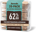 Boveda 62% Two-Way Humidity Control Packs For Storing 1 lb – Size 67 – 20 Pack – Moisture Absorbers for Storage Containers – Humidifier Packs – Hydration Packets in Resealable Bag by Boveda