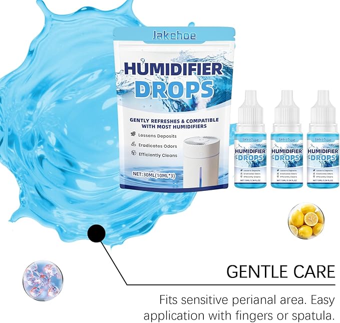 Humidifier Cleaner Drops, Slows Buildup & Scaling, Humidifier Solution for All Makes & Models, Cleans & Deodorizes Water, 3pcs - Image 3