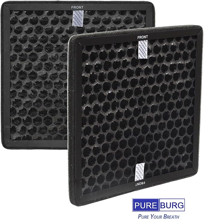 PUREBURG SDL-30P Replacement Filter Compatible with Shinco SDL 30 Pint Dehumidifier,2-Pack Activated Carbon Filter VOCs Odor Clean - Image 4