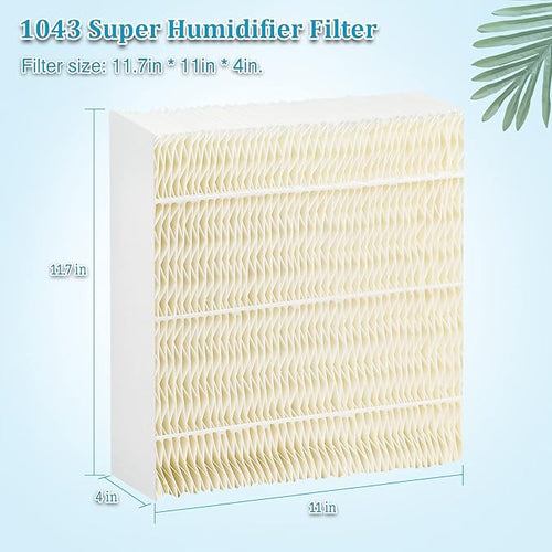1043 Super Wick Humidifier Filter fit for AIRCARE EP9500 EP9700 EP9800 EP9R500 EP9R800 826000 826800 831000 Bemis Space.Saver 800 8000 Series Humidifier Filter Replacement 2 Pack by Fetechmate - Image 2