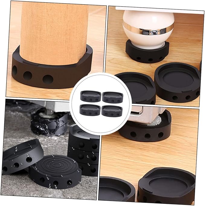 ARTIBETTER 8pcs Vibration Pads for Washer Non-Skid Protector Mat for Dryer Machine Floor Protectors for Washing Machine Table Leg Slip Mats - Image 9