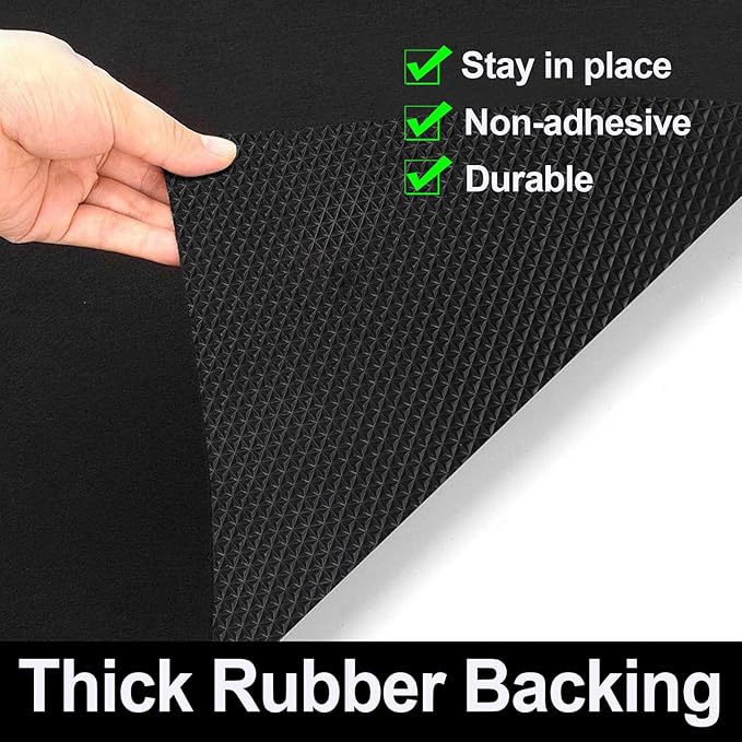 AiBOB Waterproof Under Sink Mat, Absorbent Quick Dry Sink Liners Protect Cabinets, Durable Shelf Liners, Slip Resistant and Non-Adhesive, 24X68, Pure Black - Image 3