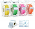 Filament Storage Box, 4 Pack Filament containers. This 3D Printer Filament Storage Box Features a Secure Sealing System That Keeps Them Waterproof and dust-Proof, Keeping Them Organized (4.0 L). by meturebear