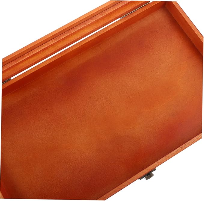 DOITOOL Vintage Style Rectangular Wooden Box Pin Display Case for Figures Safe Storage Solution - Image 8