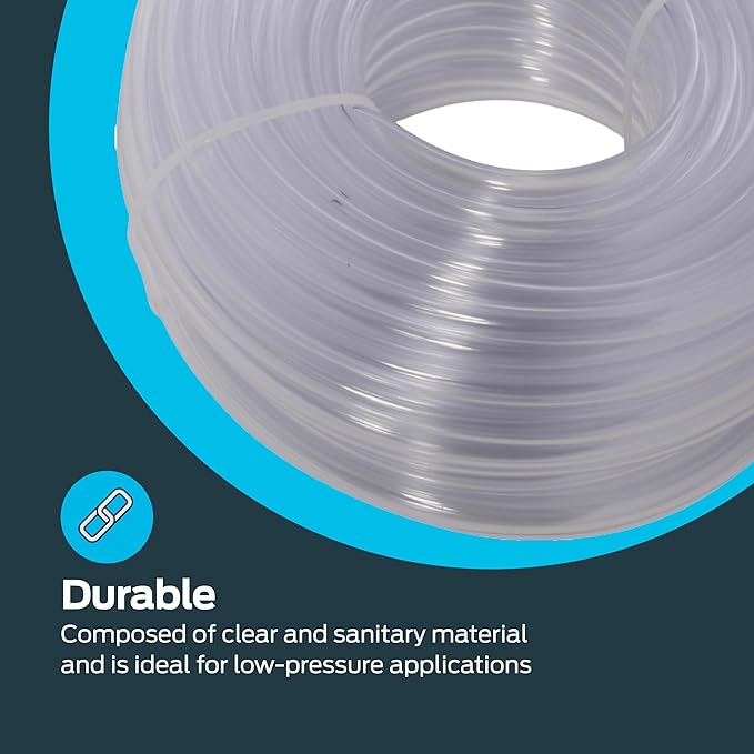 Eastman 3/8 Inch ID (1/2 Inch OD) PVC Clear Vinyl Tubing, 100 Foot Length, 98624 - Image 6