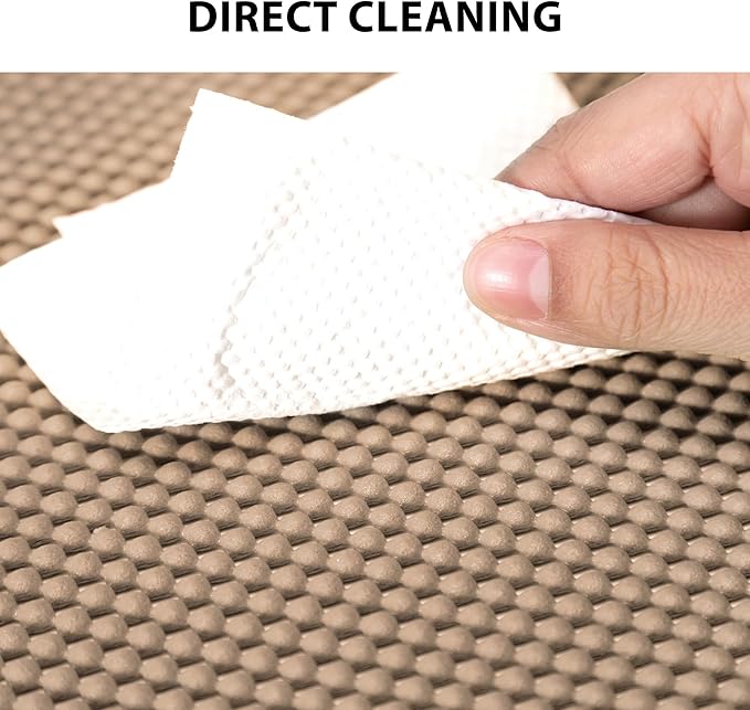 Shelf Liners for Cabinets-Drawer Liner Cabinet Liners for Shelves Kitchen,Non-Adhesive,Non-Slip,Brown,12 x 48 inch - Image 4