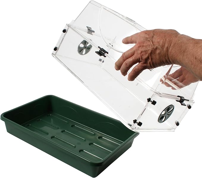 Medium EarlyGrow Seed and Herb Domed Propagator with 2 Vented Side Height Extensions and Security Clip Set - Image 2