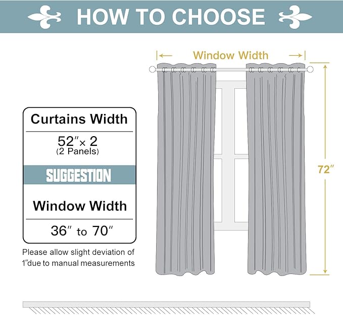 ChrisDowa Grommet Room Darkening Curtains for Bedroom and Living Room - 2 Panels Set Thermal Insulated Blackout Curtains (Cappuccino, 52W x 72L) - Image 5