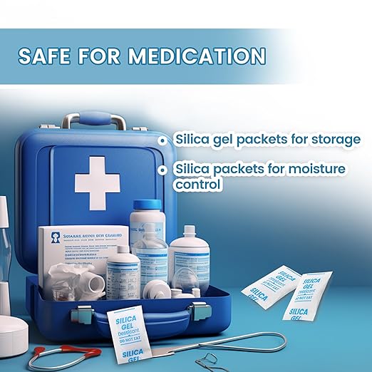 Silica Gel Packets, Moisture Absorbers Desiccant Packs for Storage, Clothes, Shoes, Electronics, 3D Printer Filament, Jewelry (50, 20% Orange Silica Gel + 80% White Silica Gel Blend, 5g) - Image 8
