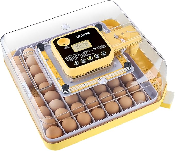 VEVOR 48 Egg Incubator, Automatic Egg Turner with LED Candler, Temperature Display & Auto Humidity Control, 360° View Clear Window, Poultry Eggs Incubator for Hatching Chicks Ducks Goose Quail - Image 9