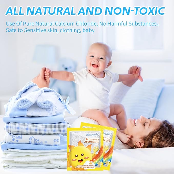 NATRUTH 12-PACK Moisture Absorber Bags with Lavender, Drawer Dehumidifier Home Desiccant Small Bag Use for medicine boxes, underwear boxes, Eliminates Odors, Closet Dehumidifier Bags for Small spaces - Image 9