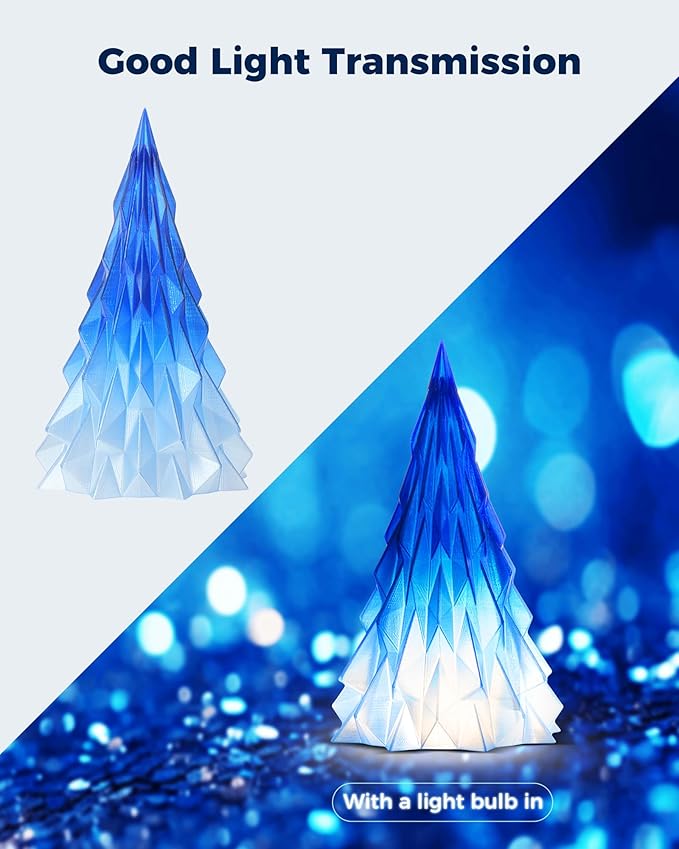 Sovol 3D Printer PETG Filament 1.75mm, Gradient Multicolors Filaments Material, 1kg (2.2lbs), Dimensional Accuracy +/- 0.03 mm, Fit Most FDM Printer, Blue - Image 2