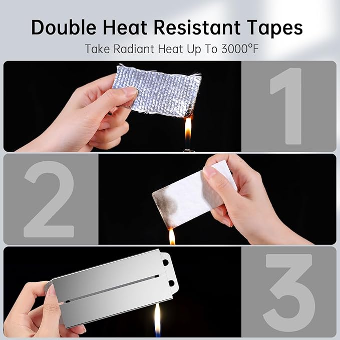 WSDCAM Catalytic Converter Alarm 113dB Loud Wireless Catalytic Converter Anti Theft Vibration Vehicle Security Alarm System Motorcycle Car Alarm with Remote Aluminum Alloy and Heat Insulated Pad - Image 6