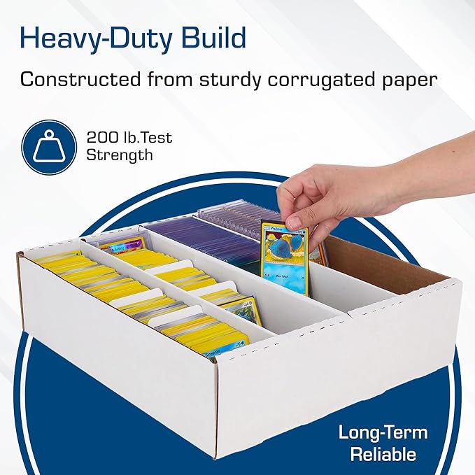 BCW Monster Box - 1ct Trading Card Storage Box | Holds 3200 Cards | Sports & TCG Card Organizer - Image 5