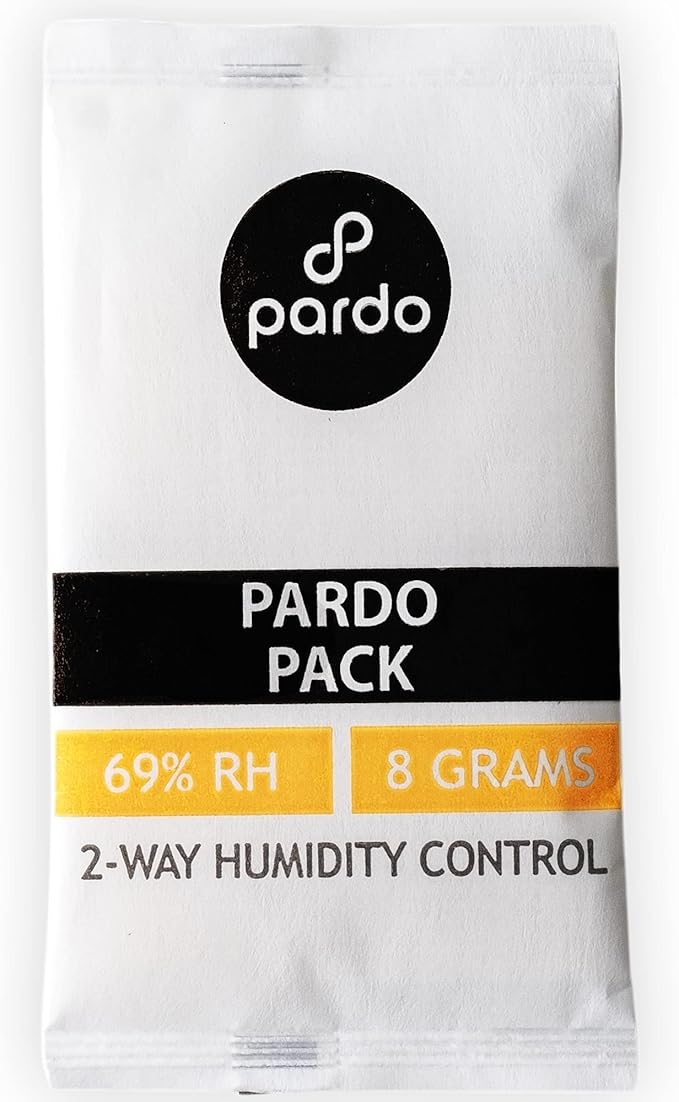 Pardo Humidity Packs 10 Pcs x 8 Grams - Humidor Packets 69% RH 2-Way for Humidity Control, Moisture Packs to Keep Cigars Fresh for Long; 2 Way Humidity Control Packs in Resealable Bag - Image 2