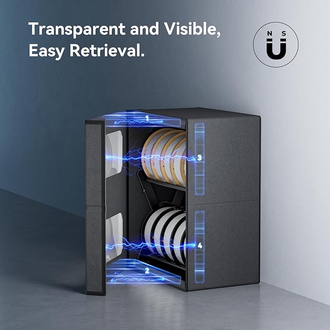 Creality Filament Storage Box 10KG, 3D Filament Dryer with Magnetic Closure, Moisture-Proof & Damp-Proof, Large Capacity Rack & Resin Sealed Dust Cover, Easy Access - Image 6