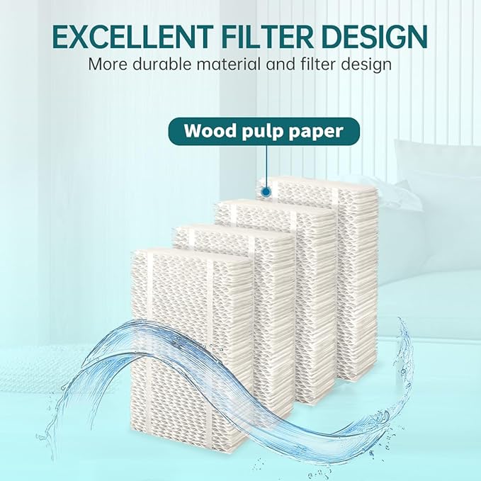 HDC411 Replacement Wicking Humidifier Filter Compatible with AIRCARE Humidifier HDC3120DCN TE3140DSLV-EC HD1205 HD1211 HD2412 4 Packs - Image 4