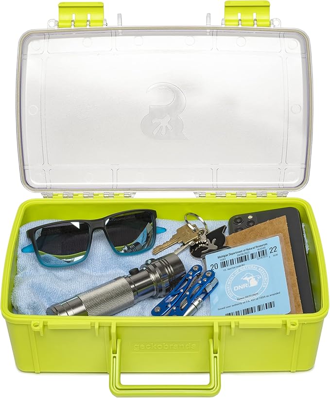 geckobrands Waterproof Dry Box with Silicone Liner – Durable, Dust-Proof, Crush-Proof Storage for Electronics and Gear - Image 3