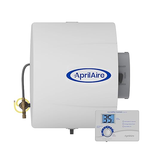 AprilAire 400 Whole-House Humidifier, Automatic Water Saver Furnace Humidifier, Large Capacity Whole-House Humidifier for Homes up to 5,000 Sq. Ft., White by AprilAire