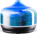 Porseme 500ml Glass Essential Oil Diffuser Aromatherapy Ultrasonic Cool Mist Humidifier 15-21 Running Hours Waterless Auto-Off Air Diffusers for Sleeping Yoga Office Working Spa and Rest (Dreamy Blue) by Porseme