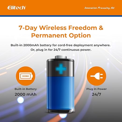 Elitech WiFi Temperature and Humidity Data Logger, 2.4GHz/5GHz Real-time Monitor with Water Leak Detector, Cloud Storage, App and Email Alerts, Includes 10M Patch Cord, RCW-800W-WI, -40°F to 176°F - Image 5
