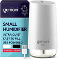 GENIANI Portable Cool Mist Humidifiers for Bedroom & Office - Ultrasonic Humidifier for Home, Baby, Small Room with Auto Shut Off, 250ML Easy to Clean Water Tank by GENIANI