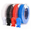 AMOLEN PLA 3D Printing Filament Bundle 1.75mm, Black White Red Blue 250g X 4 Spools Pack 3D Printier Filament, 1KG/2.2 lb in Total, Compatible with Most FDM Printer and 3D Pen by AMOLEN