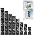 Retractable Window exhaust fan No need to drill holesembed ded installation Metal Casement Window Fan Adjustable Wind Speed Air Flow for Bedroom Kitchen Office(Black,31.5-33.5) by Unknown