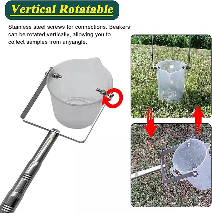 Telescopic Water Sampler with Swivel Pole and Removable Cup for Environmental Monitoring and Water Quality Testing - Image 5
